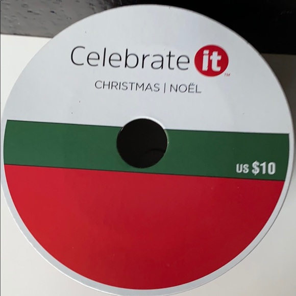 New Christmas Wired Red Ribbon - Picture 4 of 5